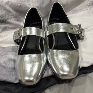 DV By Dolce Vita Silver Women's Mary Jane Shoes